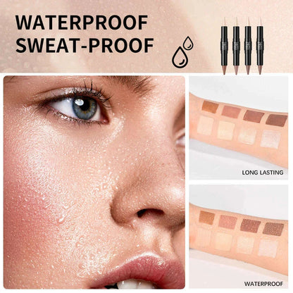 Double Head Highlight Pen Highlighter For High Nose Bridge Shadow V Face Foundation Contour Makeup Concealer Stick Cosmetics