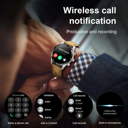 LIGE 2024 New Rugged Military GPS Smart Watch Men AMOLED HD Screen Heart Rate Bluetooth Call Waterproof Outdoor SmartWatch