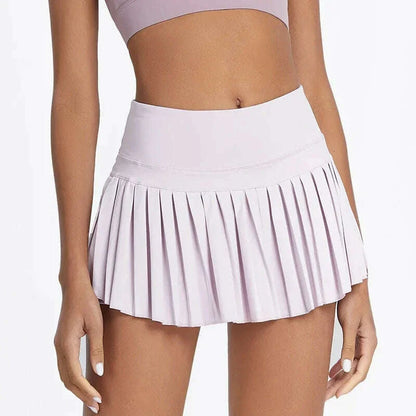 Cloud Hide Safe Tennis Skirts XS-XXL Gym Golf Running Pleated Pantskirt SEXY Women Sports Fitness Shorts Pocket High Waist Skort