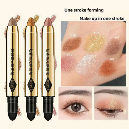 Dual-ended highlighter eyeshadow pencil pearlescent,delicate,shimmering, brightening,long-lasting,non-smudging eyeshadow stick