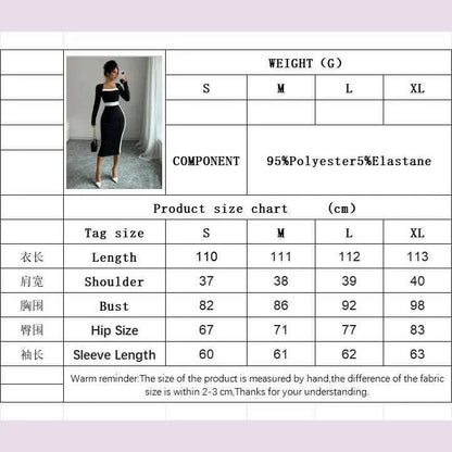 Autumn Winter Sweater Dress for Women 2024 New Arrivals Square Neck High Waist Long Knitted Dress Korean Maxi Dresses