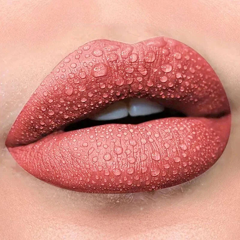 13 Colors Waterproof Matte Velvet Lip Tint Collection - Long-Lasting, Smudge-Proof, Nude Lip Glaze for a Sexy, Smooth Finish - P