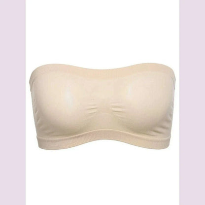 Lady's Sexy Strapless Crop Top Bra Bandeau Boob Tube Brassiere Summer Breathable Mesh Invisible Strapless Chest Wraps Tube Tops