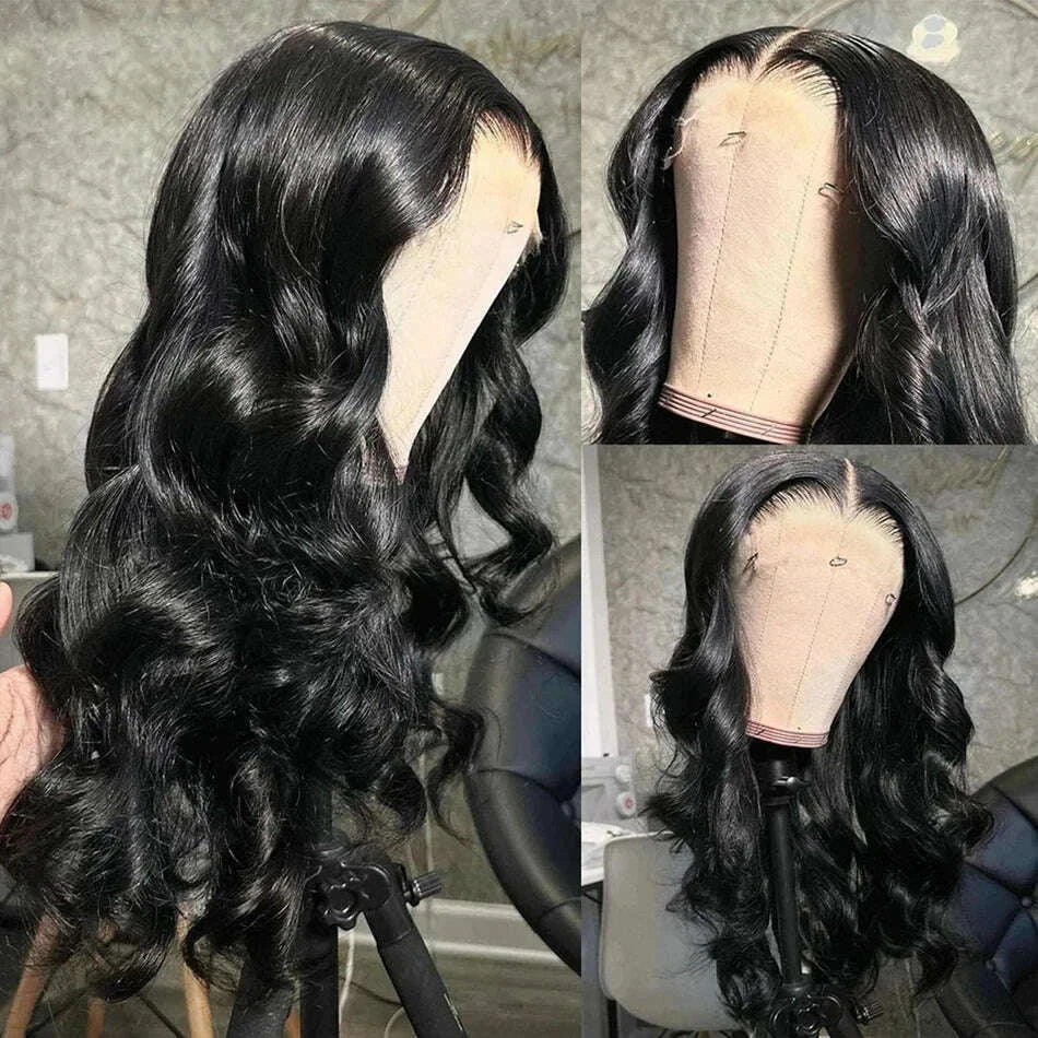 Body Wave 13x6 13x4 30 40 Inch Brazilian 200 250 Density Pre Plucked HD Lace Frontal Human Hair Wig Lace Front Glueless Wigs