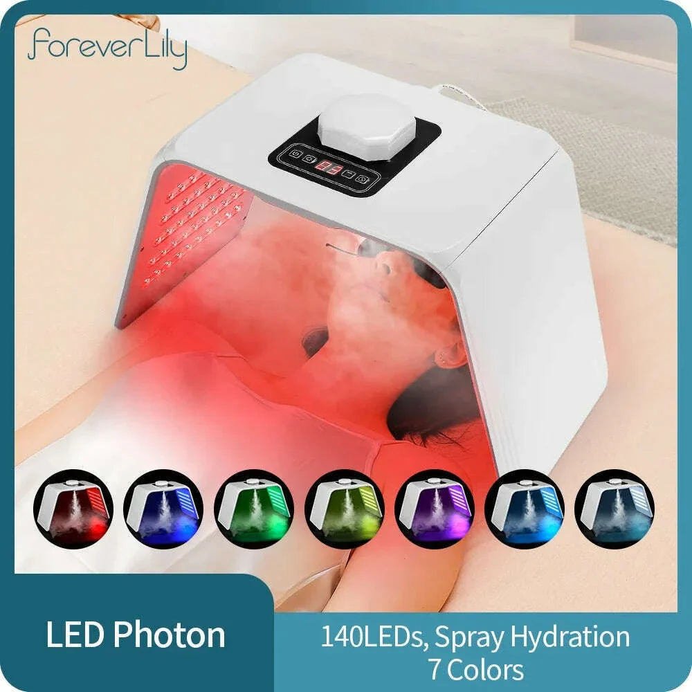 7 Colors LED Photon Machine Skin Moisturizing Nano Spray LED Face&Body SPA Skin Care Beauty Mask