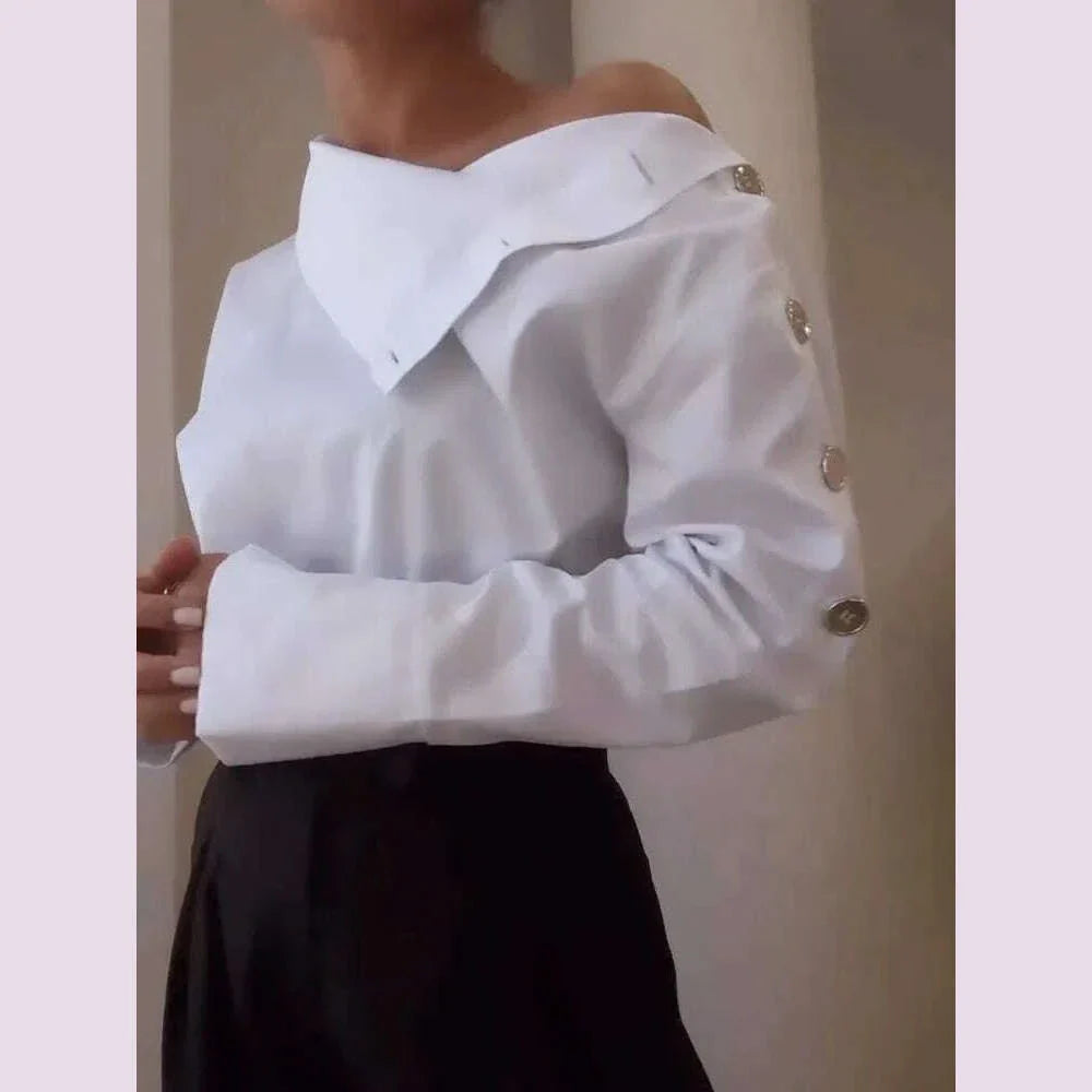 New Fashion Shirt For Women Women 2025 Casual Long-sleeve Button Women's Blouse Spring Chic White Tops Office Shirts Female