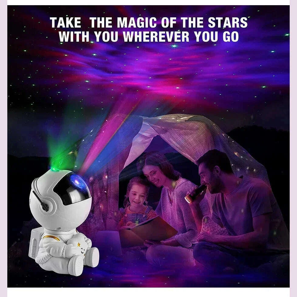 Galaxy Star Astronaut Projector LED Night Light Starry Sky Porjectors Lamp Decoration Bedroom Room  For Children Adult Gifts