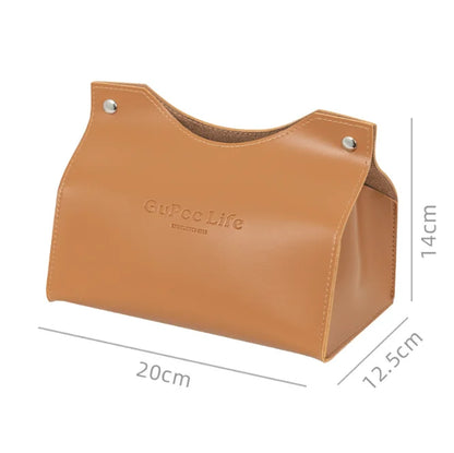Leather Tissue Box Car Tissue Box Home Living Room Decoration Bedroom Kitchen Desktop Nordic Large Storage Box Napkin Holder