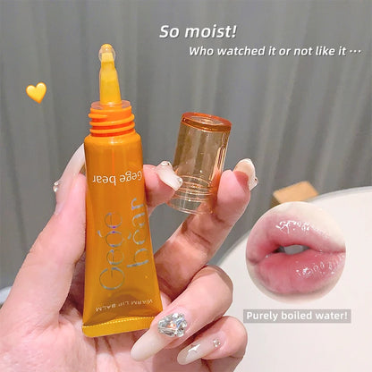 Gege Bear Color-Changing Lip Balm Hydrating & Lightweight Formula Lip Gloss, Non-Greasy and Nourishing Lip Care, New Design, 202
