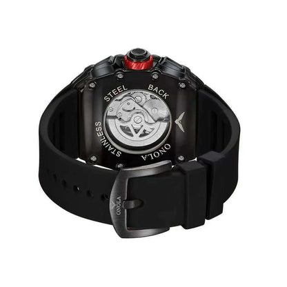 Unique Fashion Design Diamond Inlaid Men's Watch ONOLA Luxury Full-automatic Mechanical Waterproof Tape Watches Men clock