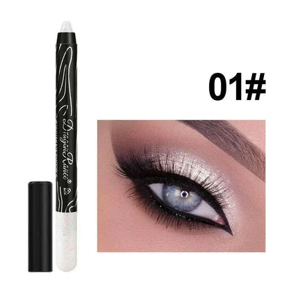 Shiny Pearlescent Highlighter Eyeshadow Pencil Waterproof Lasting Glitter Eyeliner Gel Pen Makeup Lying Silkworm Eyeshadow Pen