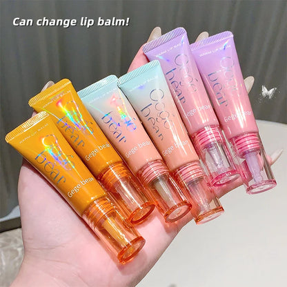 Gege Bear Color-Changing Lip Balm Hydrating & Lightweight Formula Lip Gloss, Non-Greasy and Nourishing Lip Care, New Design, 202
