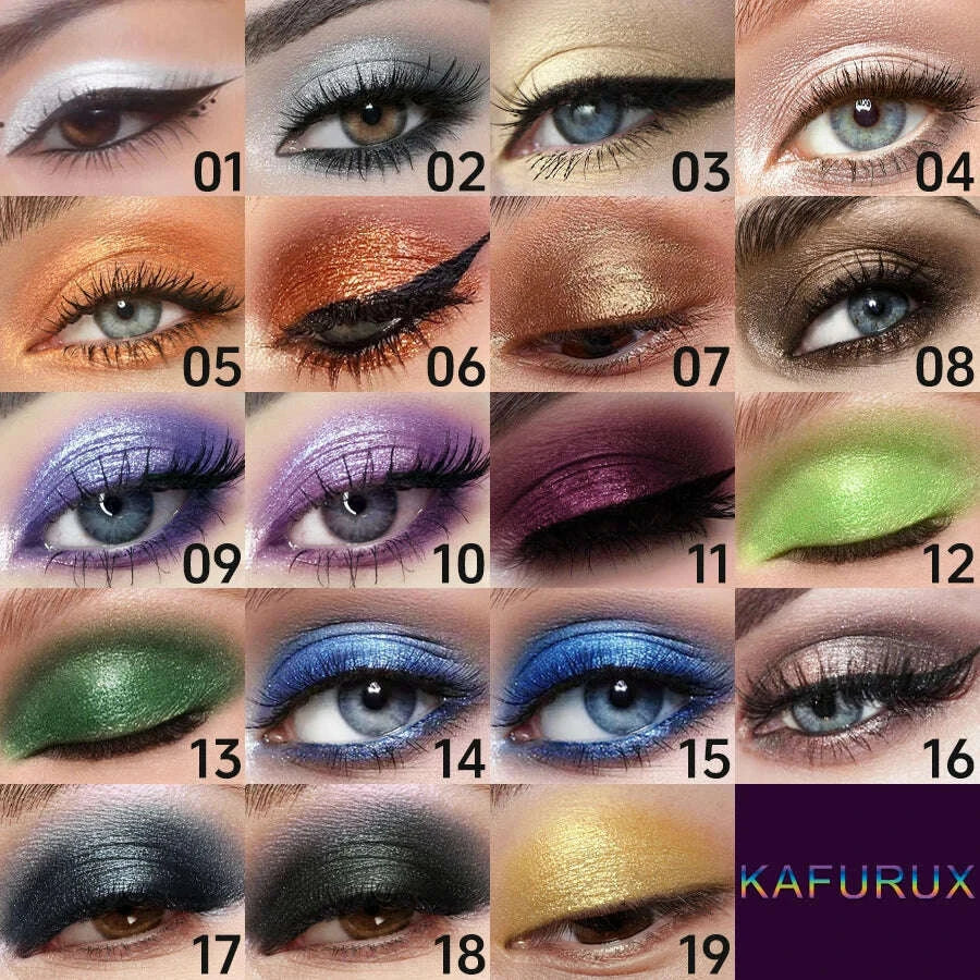 25 Colorful Eyeshadow Stick Blue Brown Green Eyeshadow Pencil High Gloss Pearlescent Shadow Sitcks Waterproof Stage Makeup