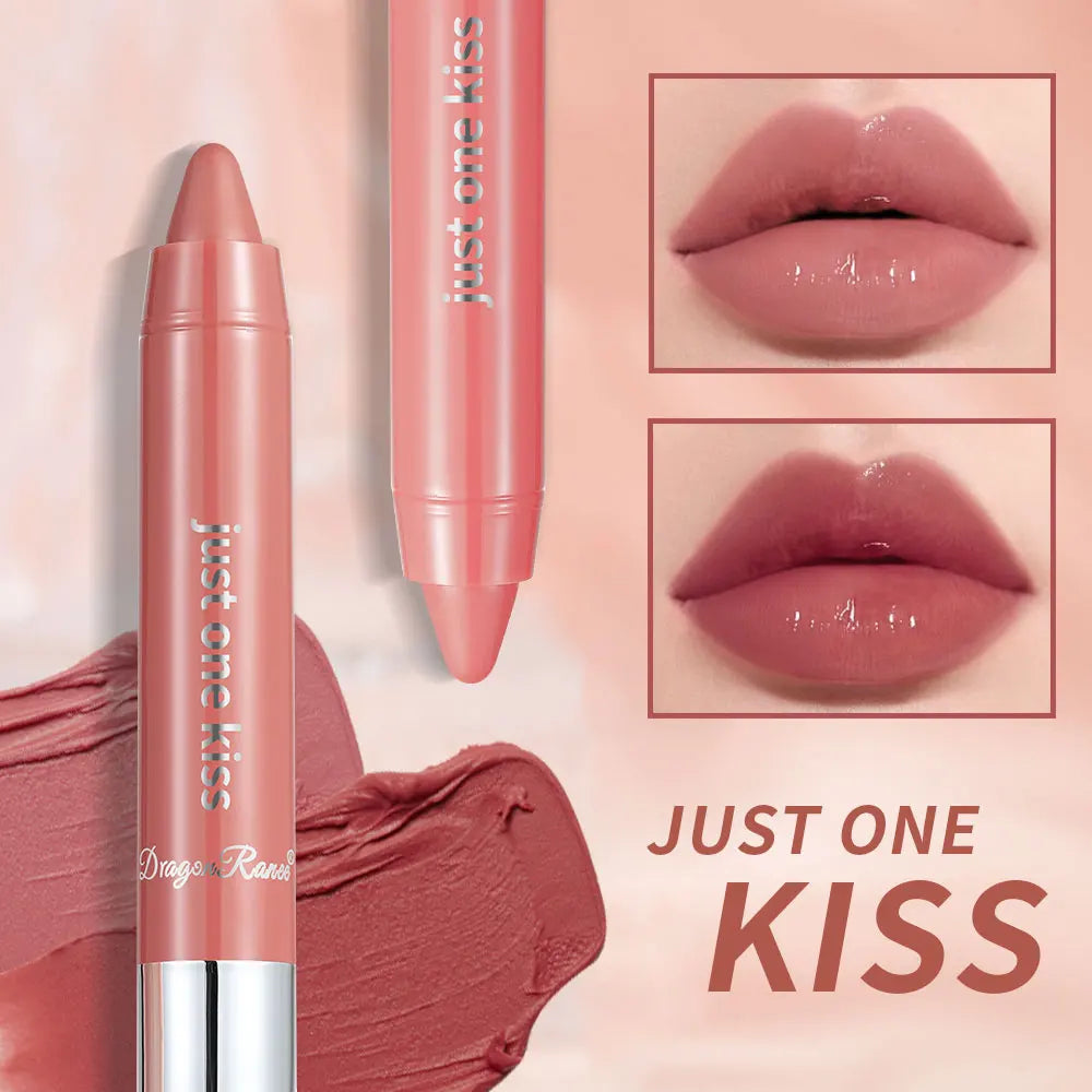 Bright Lipstick Easy to Color Lipstick Color Moisturizing Lip Gloss Easy to Color Lip Glaze Rotating Bright Lipstick Pen Lip Gloss Lipstick European and American Style Nude Brown Red Pink Lipstick Masquerade Lipstick Pen Lip