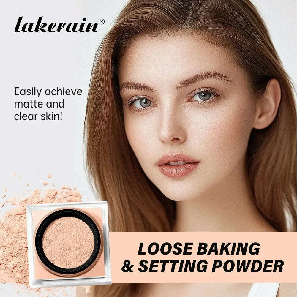 4 Color Luxury Loose Setting Powder Face Foundation Oil-Control Brighten Skin Full Coverage Face Beauty Makeup Powder Cosmetics