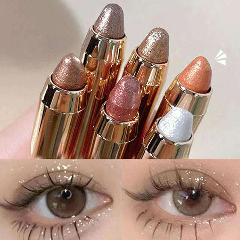 Dual-ended highlighter eyeshadow pencil pearlescent,delicate,shimmering, brightening,long-lasting,non-smudging eyeshadow stick