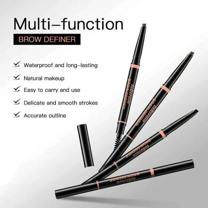 lakerain3 color triangle tip eyebrow pencil waterproof sweatproof not smudge stereo line sculpture triangle eyebrow pencil