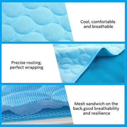 Dog Cooling Mat Summer Pad for Dogs Cat Blanket Breathable dog Bed Kennel Puppy Sleeping Sofa Cushion Dog Accessories