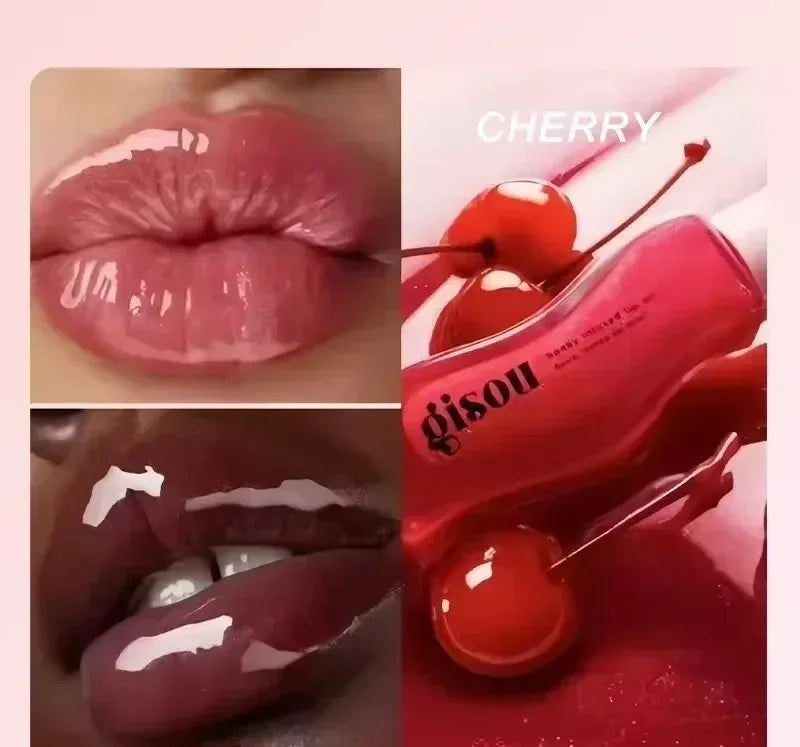 Gisou Fruit Honey Lip Balm Long Lasting Moisturizing Nourishing Lip Oil Gloss Care Exfoliating For Women Improve Lip Dryness