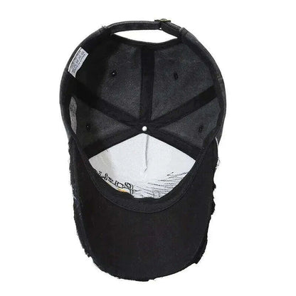 Four Seasons New Baseball Cap Retro Distressed Casual Outdoor Sports Hat Spring And Autumn Sunhat Letter Embroidery Cap Men