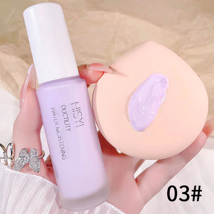 Silky and clear primer, natural cream to brighten and prevent makeup from coming off easily, foundation liquid,