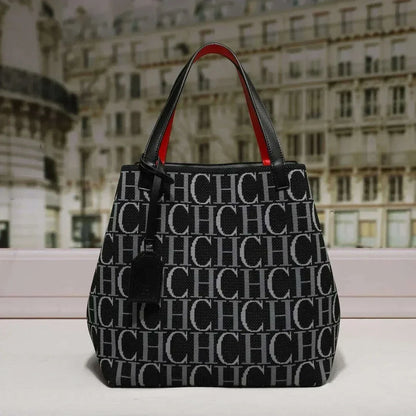 CILMI-HARVILL CHHC Bucket Bag for Women Large Capacity Bag Hand Fabric Material Waterproof Button Colorful Series
