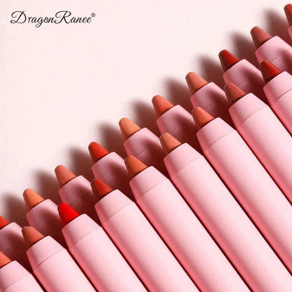 12 Colors Nude Matte Lipstick Pen Lip Liner Pencil Waterproof Long Lasting Lipgloss Plum Pink Plump Lip Stain Korean Cosmetics
