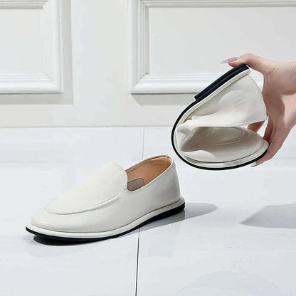 AIYUQI Loafers Women 2025 New Spring Round Toe One Foot Slip-on Shoes Women Genuine Leather Soft Flats Shoes Women