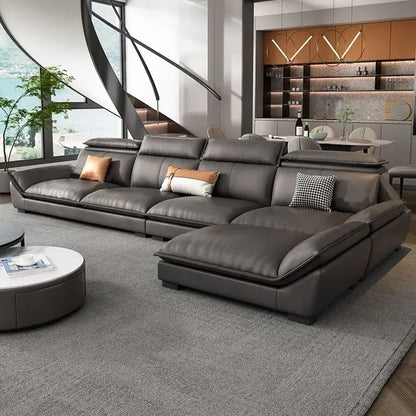 A Latest Design Sectional Fabric Italian Sofa Set Corner Couches Home Furniture Luxury Couch Living Room Sofas