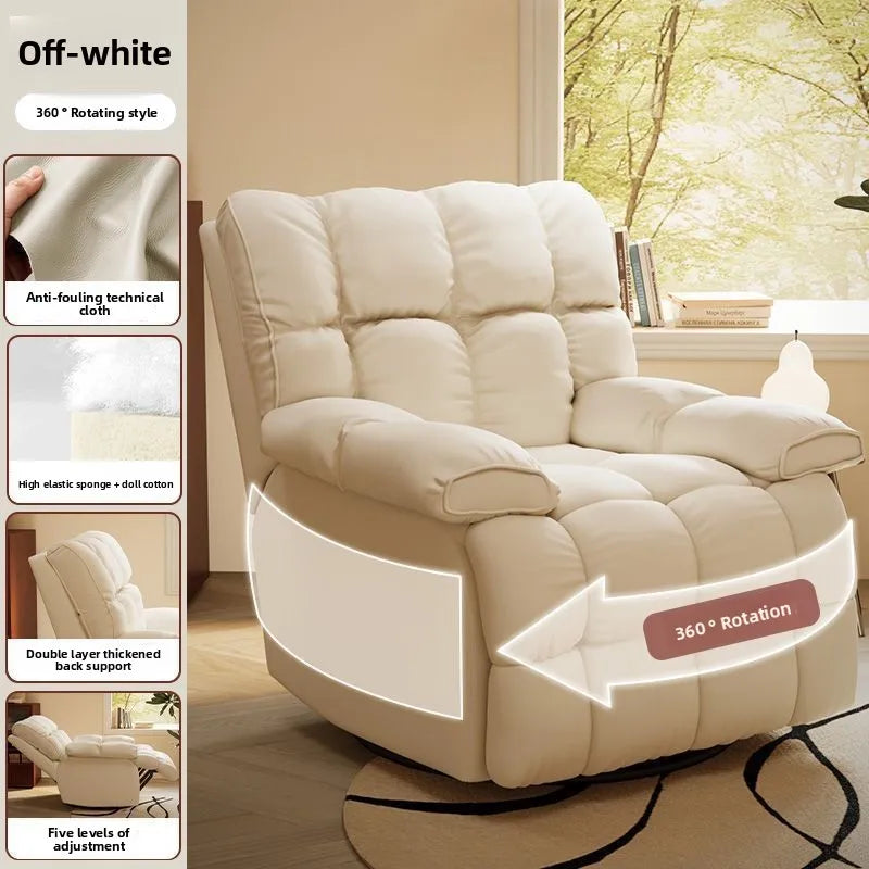 Household Living Room Sofa Chairs Rotatable Home Lazy Single Person Leisure Computer Chair Multiple Perspectives Can Sleep Chair