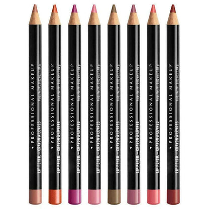 Slim Lip Pencil Nude Matte Creamy Lipstick Long-lasting Waterproof Plumping Lip Stain Natural Brown Lipliner Professional Makeup