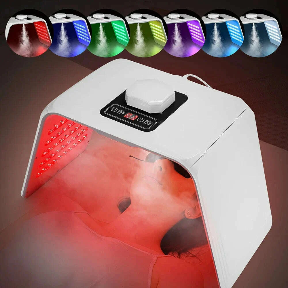 Photon LED Face Mask 7 Colors Nano Spray Beauty Machine Deep Moisturize Skin Care Home Use LED Beauty Mask