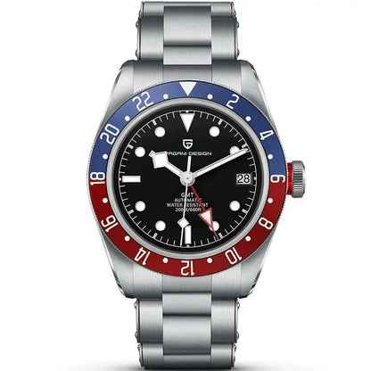 PAGANI DESIGN 2025 BB40 GMT Men's Watches Top Brand Luxury Mechanical Watch AR Sapphire Waterproof Automatic Watch For Men 1706