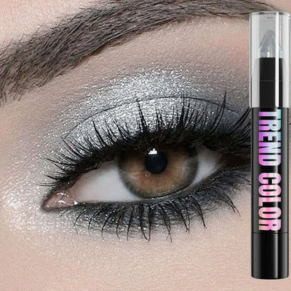 24 Colors Pearlescent Glitter Eyeshadow Eyeliner Pencil Waterproof Matte Nude Eye Shadow Eye Makeup Shimmer Highlighter Pen Tool