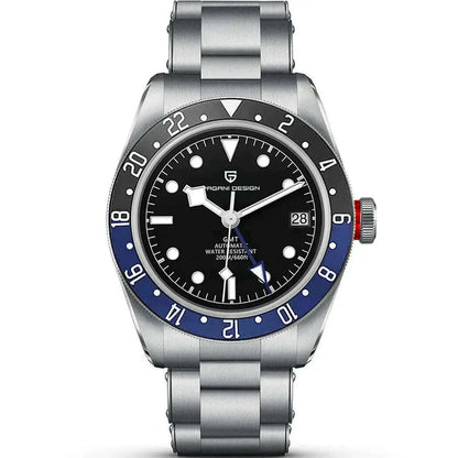 PAGANI DESIGN 2025 BB40 GMT Men's Watches Top Brand Luxury Mechanical Watch AR Sapphire Waterproof Automatic Watch For Men 1706