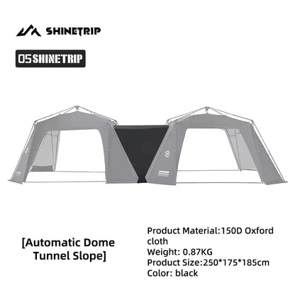 ShineTrip Auto Dome Canopy Series Silver Coated Canopy Oversized Quick Setup Sunproof Camping Auto Dome House Waterproof Tent