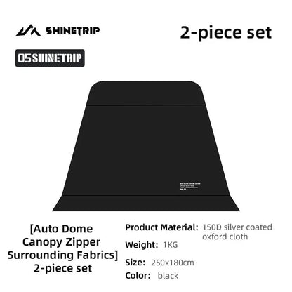 ShineTrip Auto Dome Canopy Series Silver Coated Canopy Oversized Quick Setup Sunproof Camping Auto Dome House Waterproof Tent