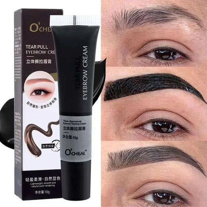 Tearing Eyebrow Gel Makeup Semi-Permanent Waterproof Long Lasting Tattoo Tint Sweatproof  Peel Off Dye Eyebrow Cream Cosmetics