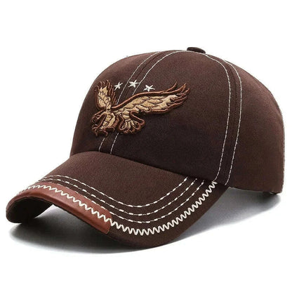 Hats Men'S And Women'S Four-Season Shade Baseball Cap Eagle Embroidery Korean Version Trendy Casual Couple Sunscreen Sun Hat