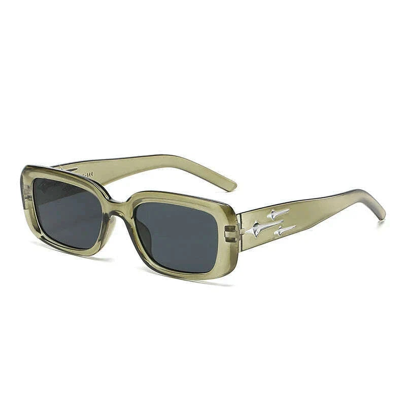 Retro Y2K Style Small Square Sunglasses Women kitten Eye Sunglasses Fashion Colorful Mirror Goggles Men Punk Sports Suns Glasses