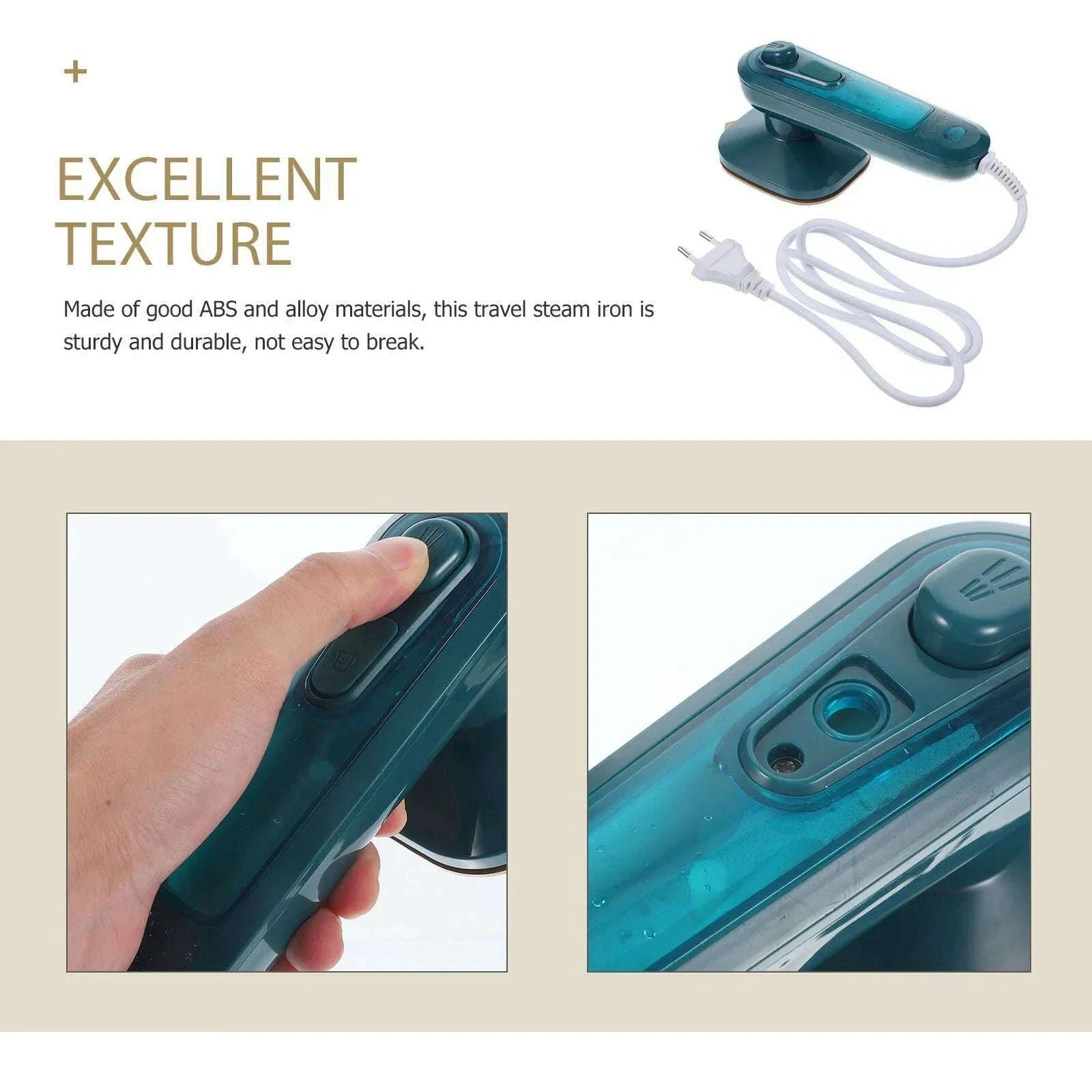 Portable Travel Steam Iron Mini Electric Steamer Handheld Ironing Machine Professional Garment Steamer For Use Lightweight