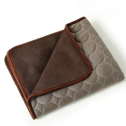 Dog Mat Cooling Summer Pad For Dogs Cat Blanket Sofa Breathable Pet Bed Washable For Small Medium Large Dogs