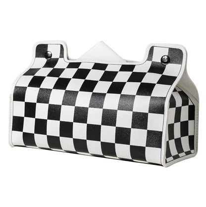 Leather Tissue Box Car Tissue Box Home Living Room Decoration Bedroom Kitchen Desktop Nordic Large Storage Box Napkin Holder