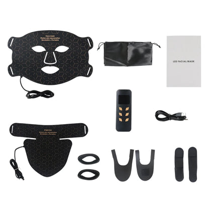 LED Photon Beauty Infrared Mask Instrument USB Electronic Mask Rejuvenation Lightens Fine Lines Brighten Skin Tone Repair Skin