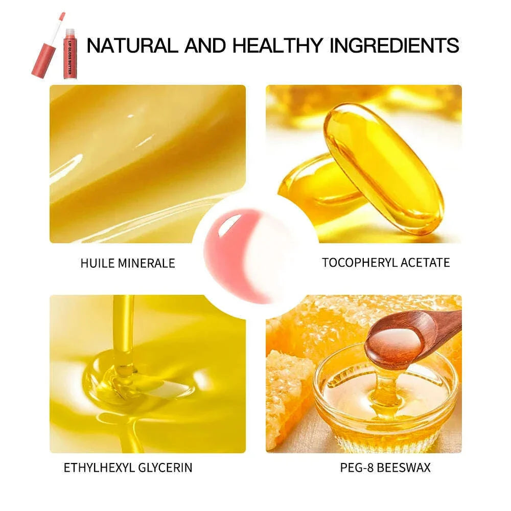Butter Non-stick Cup Gloss Lip Gloss Moisturizing Mirror Lip Gloss Lasting Color Lip glaze Dye Lip Liquid Makeup For Women 8ml
