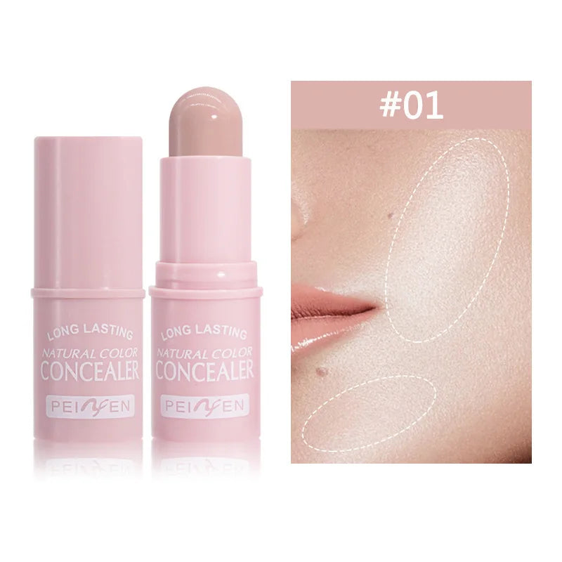 Highlighter Stick Brightening Skin Tone Contouring Natural Stereo Concealer Cream Makeup Base Foundation Multi-Purpose Stick