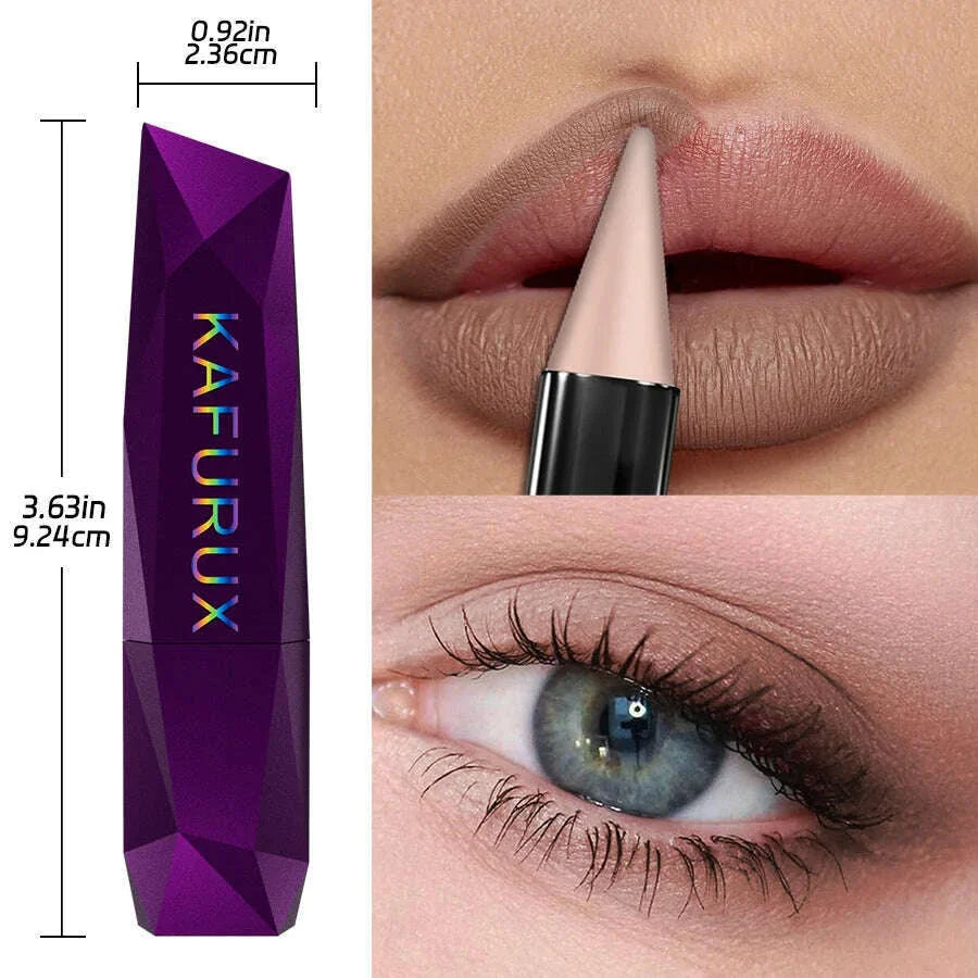1pc Matte Sexy Lipstick Non Fading Brown lipliner Pen Contour Tint Lipstick Lasting Eye and Lip Makeup on offer Waterproof lip