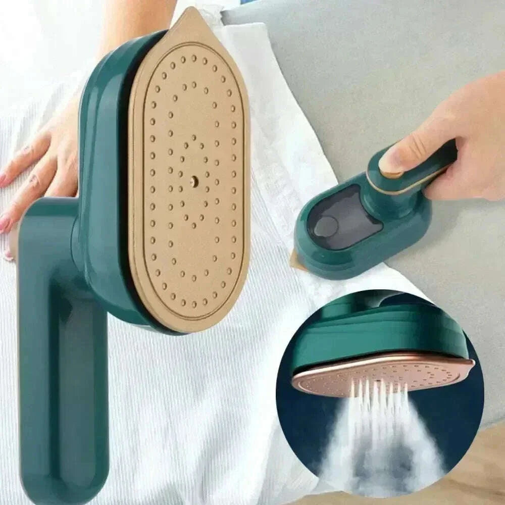 Portable Steam Iron Home Travel Clothes Ironing Machine Mini Electric Flatiron Space Saving Folding Iron Household Appliances
