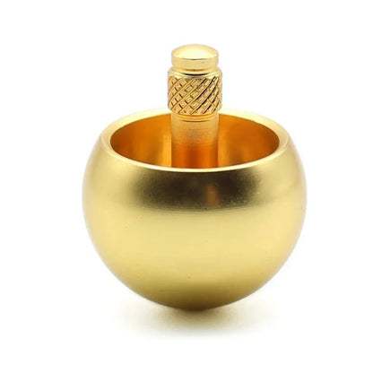 Metal Gyro Silver Hand Spinning Top Fingertips Small Cyclone Gyroscope Anti Stress Fidget Toys for Teenagers & Adults Xmas Gifts