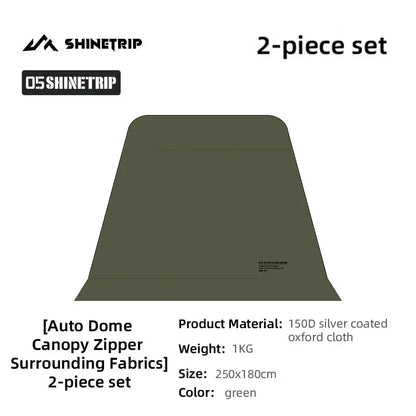 ShineTrip Auto Dome Canopy Series Silver Coated Canopy Oversized Quick Setup Sunproof Camping Auto Dome House Waterproof Tent